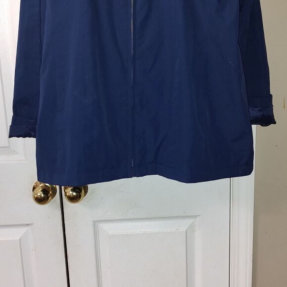 ZeroXposur lightweight navy raincoat water resistant jacket coat Sz XL NWOT - Picture 2 of 7